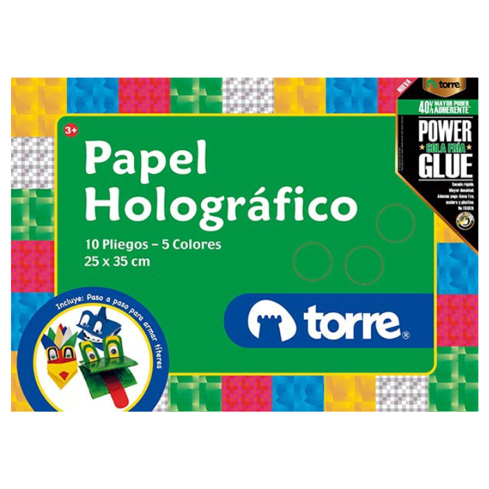 Estuche Papel Holográfico Torre