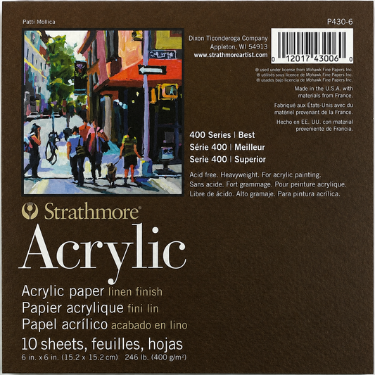 Strathmore Block Acrilico 400 g 15.2x15.2 10 Hj