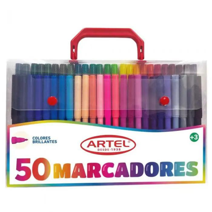 Estuche Marcadores Artel 50 Colores