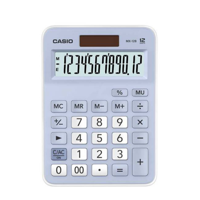 Calculadora Casio Básica MX-12B Colores