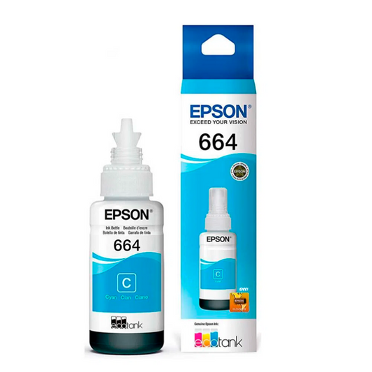 Botella de Tinta Epson 664 Cyan