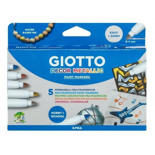 Set Marcadores Decor Metallic Giotto