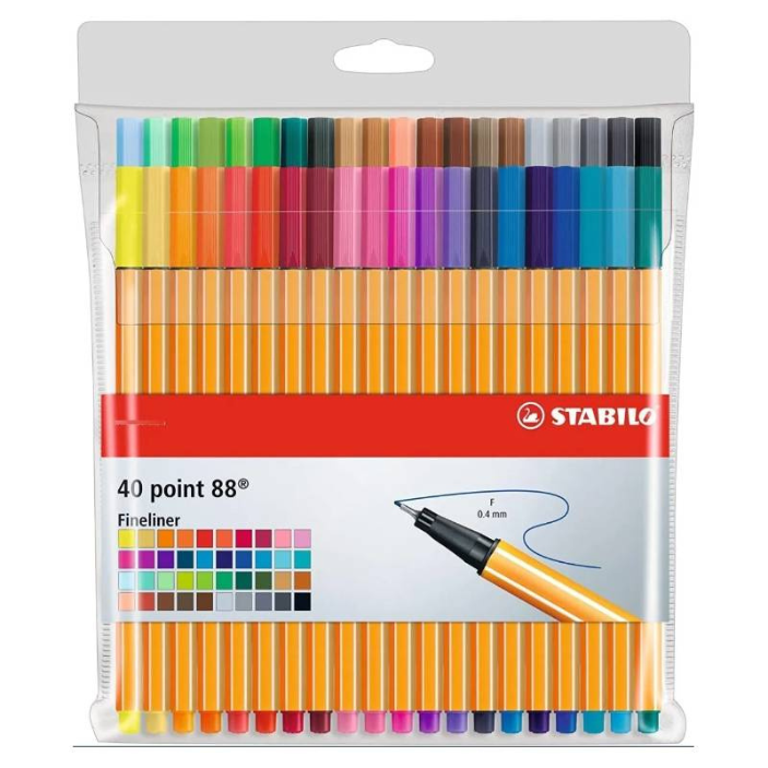 Set Stabilo Point 88 40 Colores